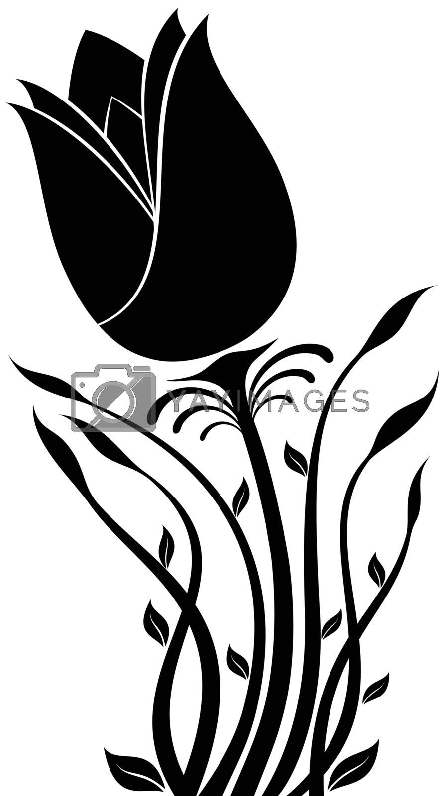 Royalty free image of Flower Silhouette by silverrose1