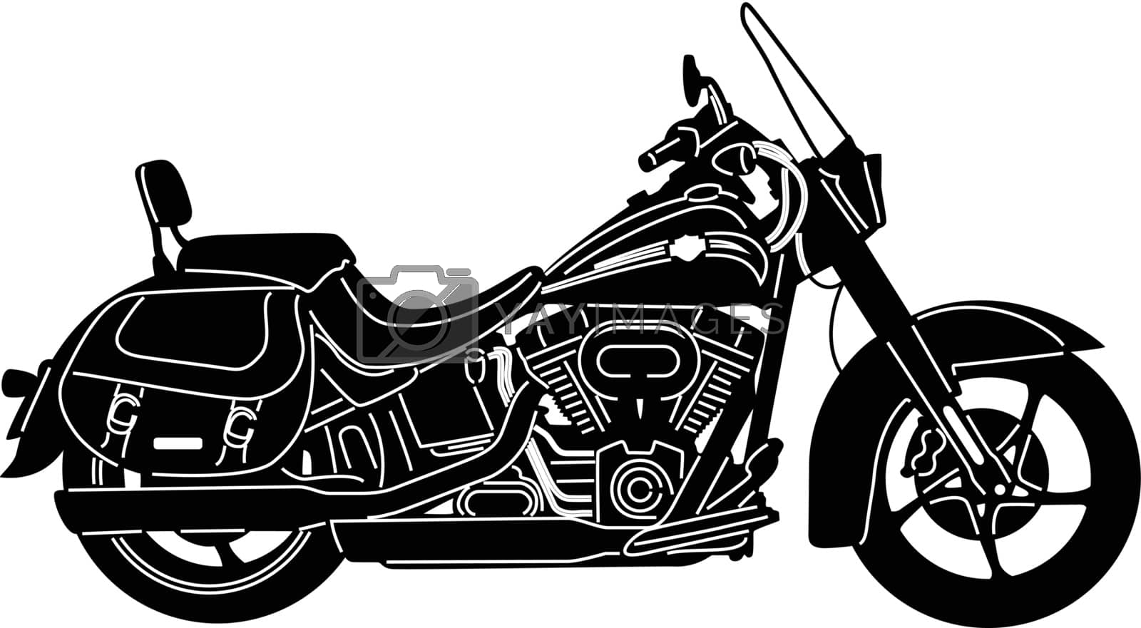 Royalty free image of Motorcycle Silhouette by silverrose1