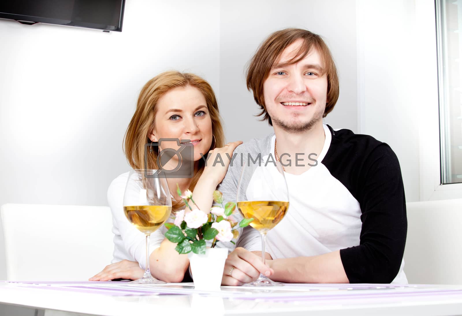 Royalty free image of young woman and her husband by Astroid