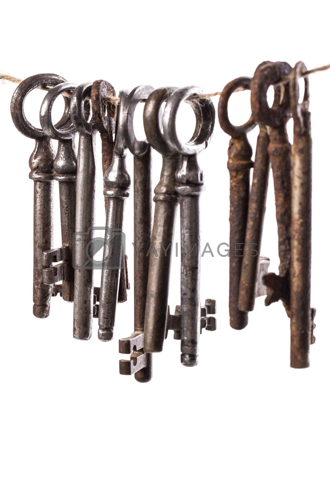 Royalty free image of Old, ornate keys by rufatjumali
