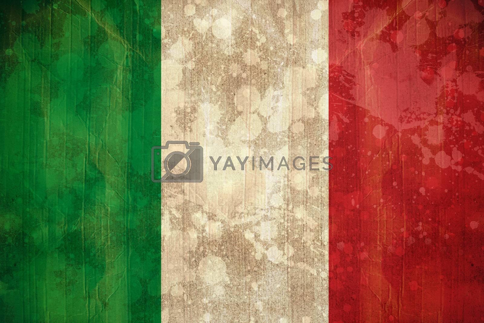 Royalty free image of Italy flag in grunge effect by Wavebreakmedia