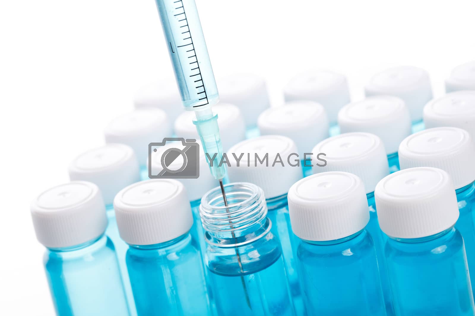 Royalty free image of Vial with vaccine by rufatjumali