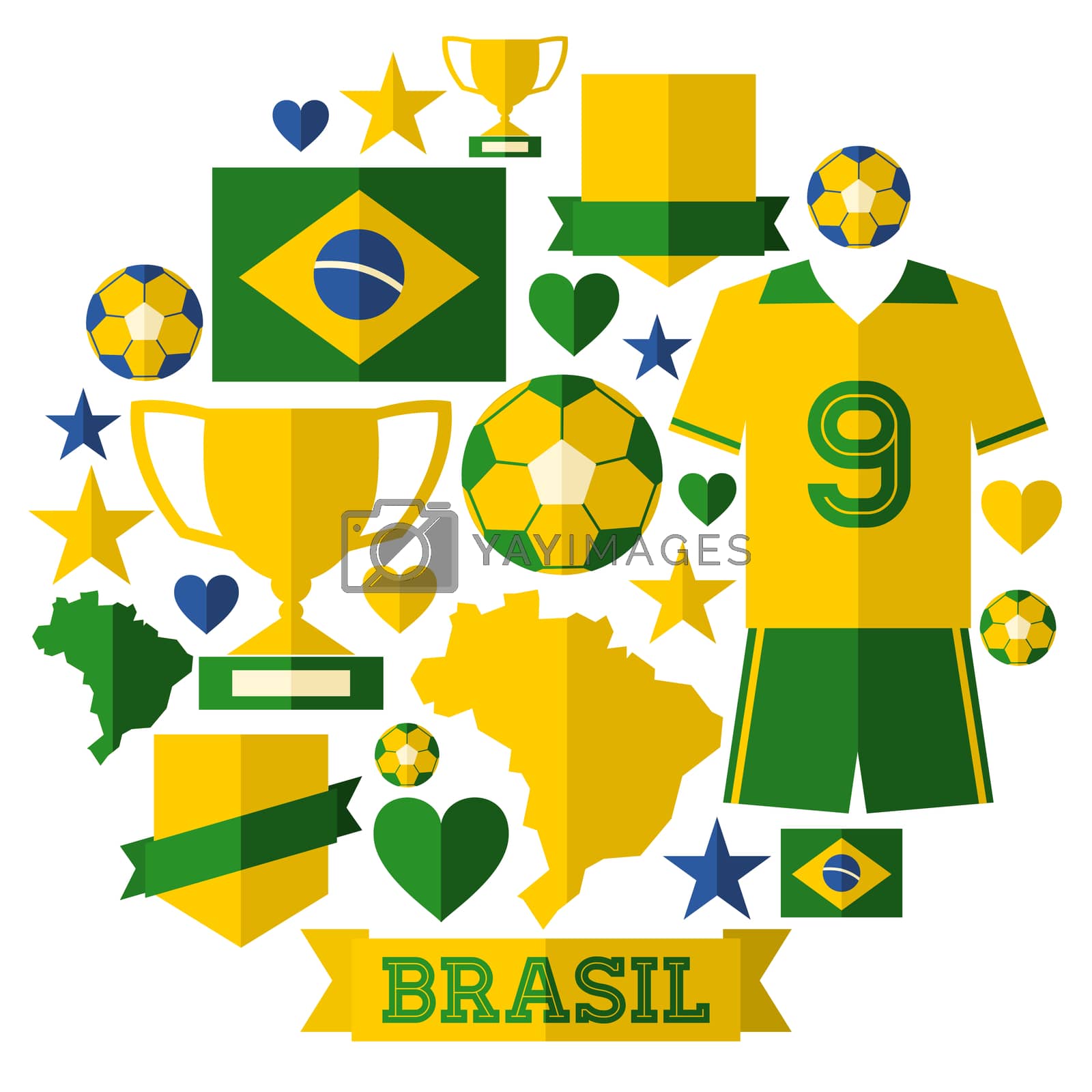 Royalty free image of Brazil Icons Collection by ivaleksa