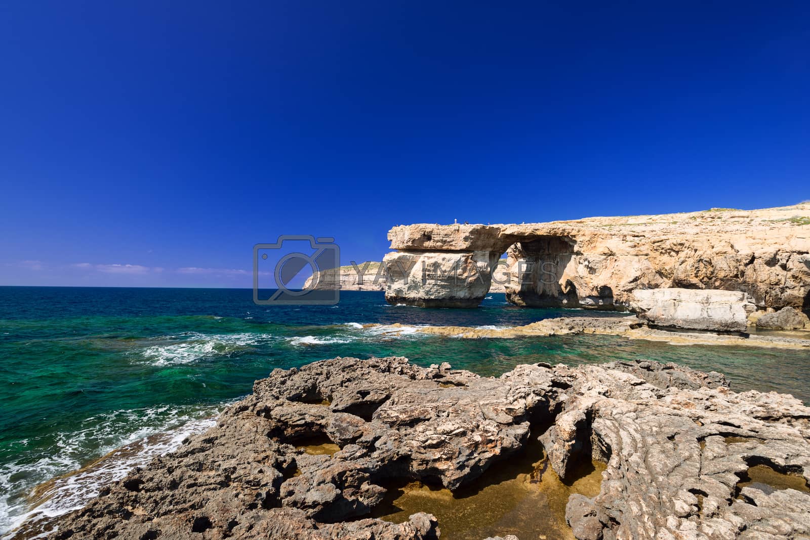 Royalty free image of Coast and Azure Window formation on Gozo by Nanisimova