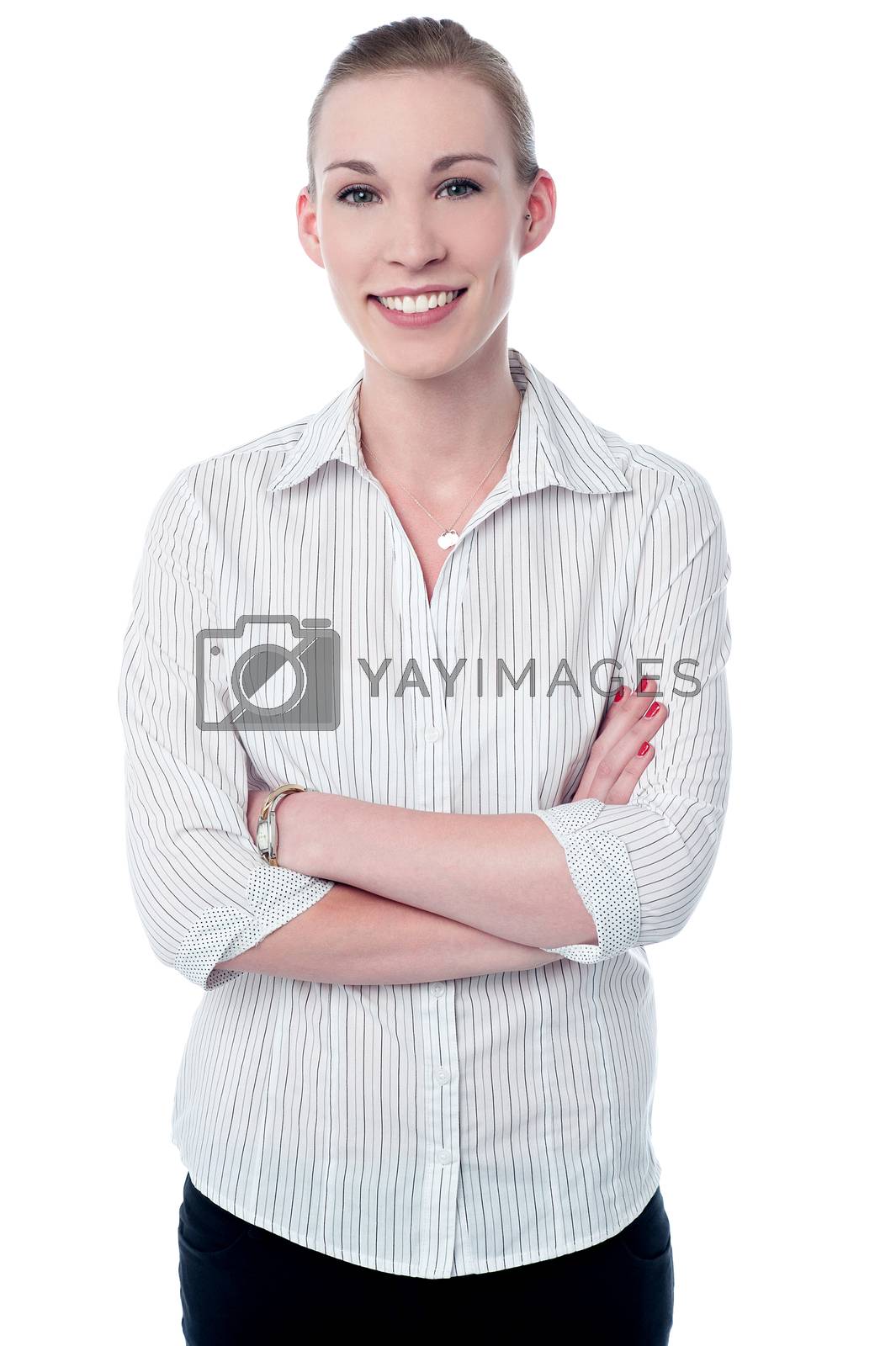 Royalty free image of Confident casual smiling business woman by stockyimages