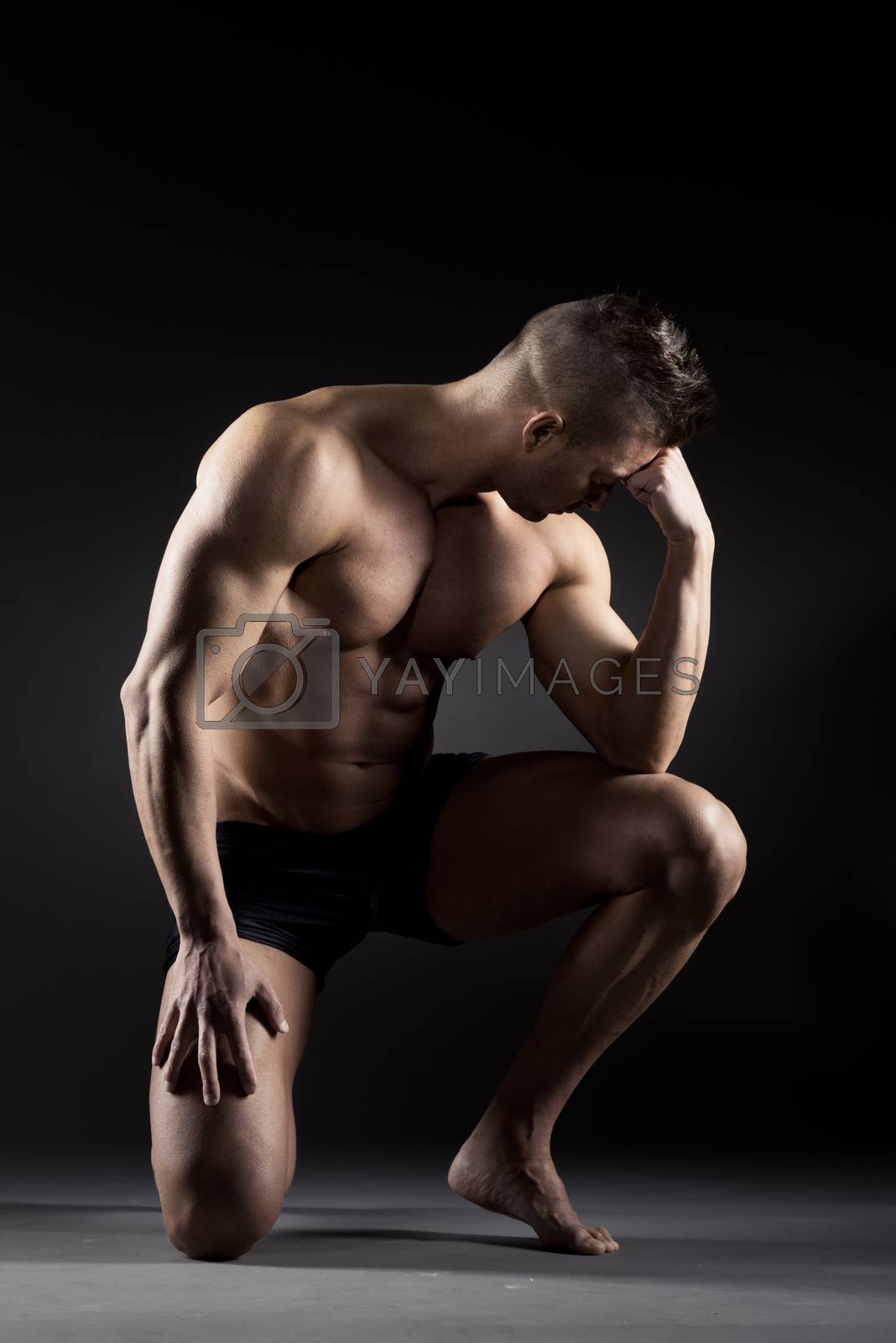 Royalty free image of Body builder posing by stokkete