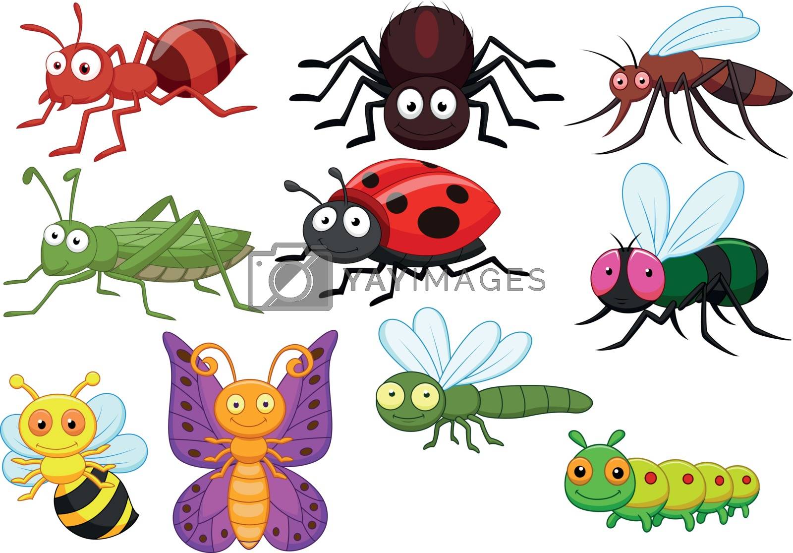 Royalty free image of Insect cartoon collection set by tigatelu