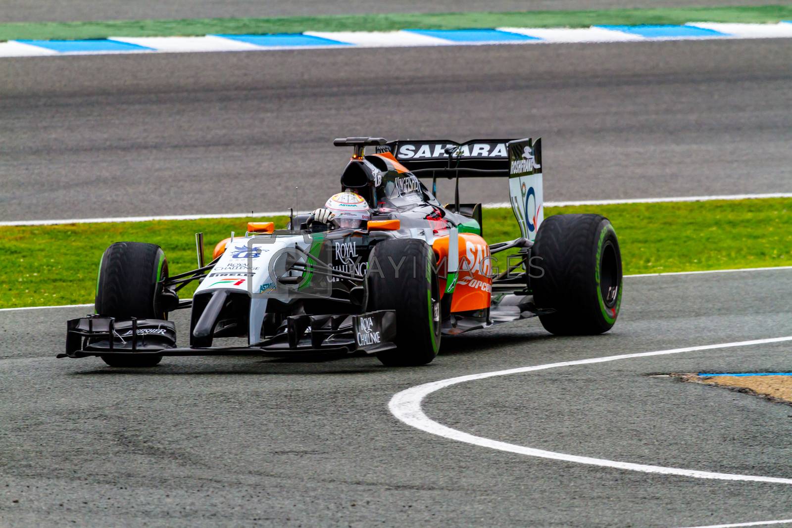 Royalty free image of Team Force India F1, Daniel Juncadella, 2014 by viledevil