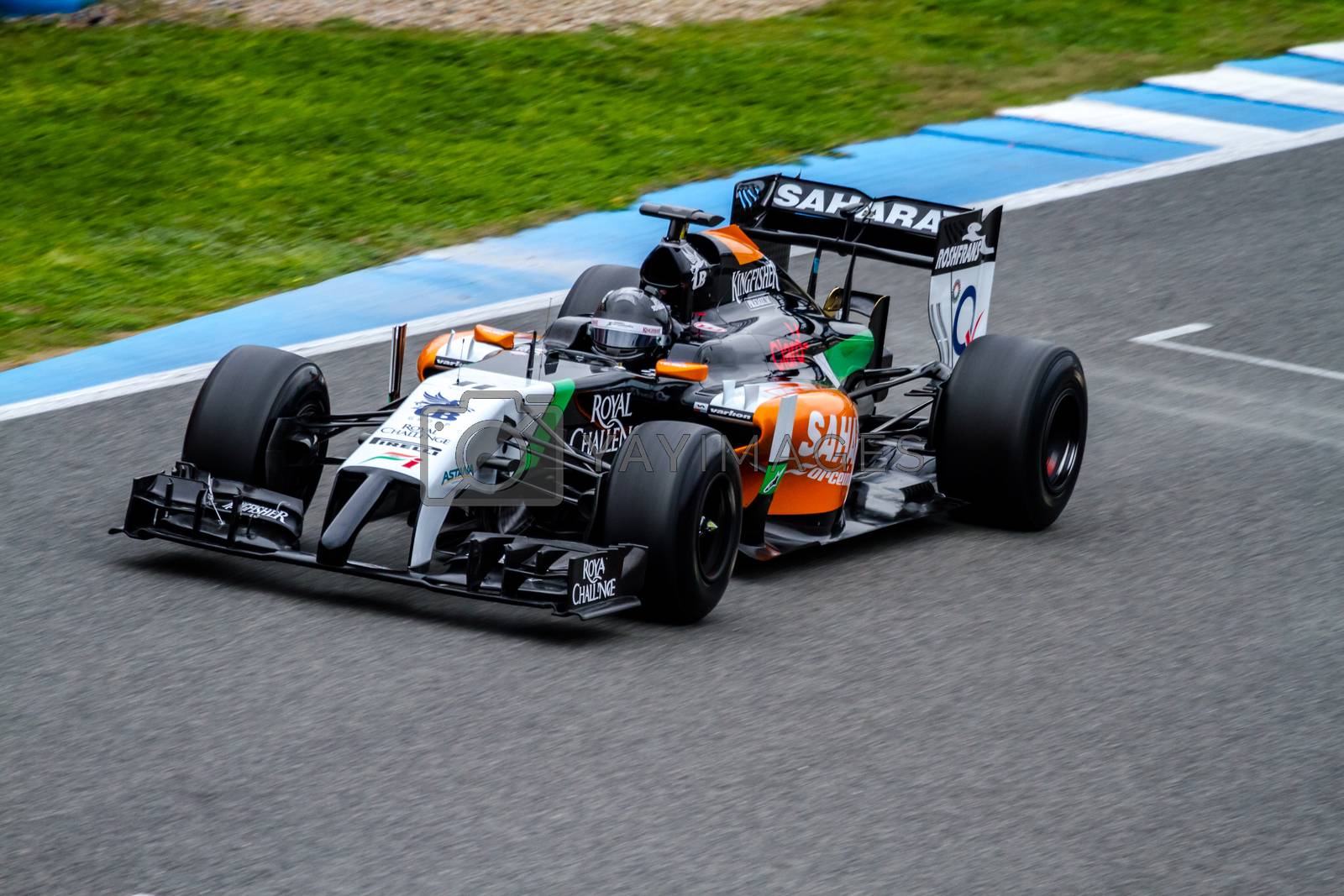 Royalty free image of Team Force India F1, Sergio Perez, 2014 by viledevil