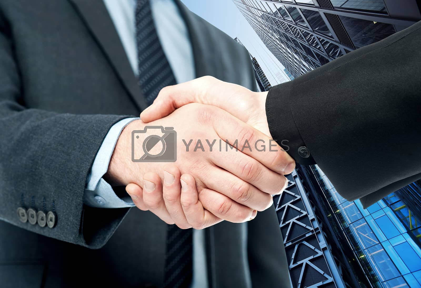 Royalty free image of Business deal finalized, congratulations! by stockyimages