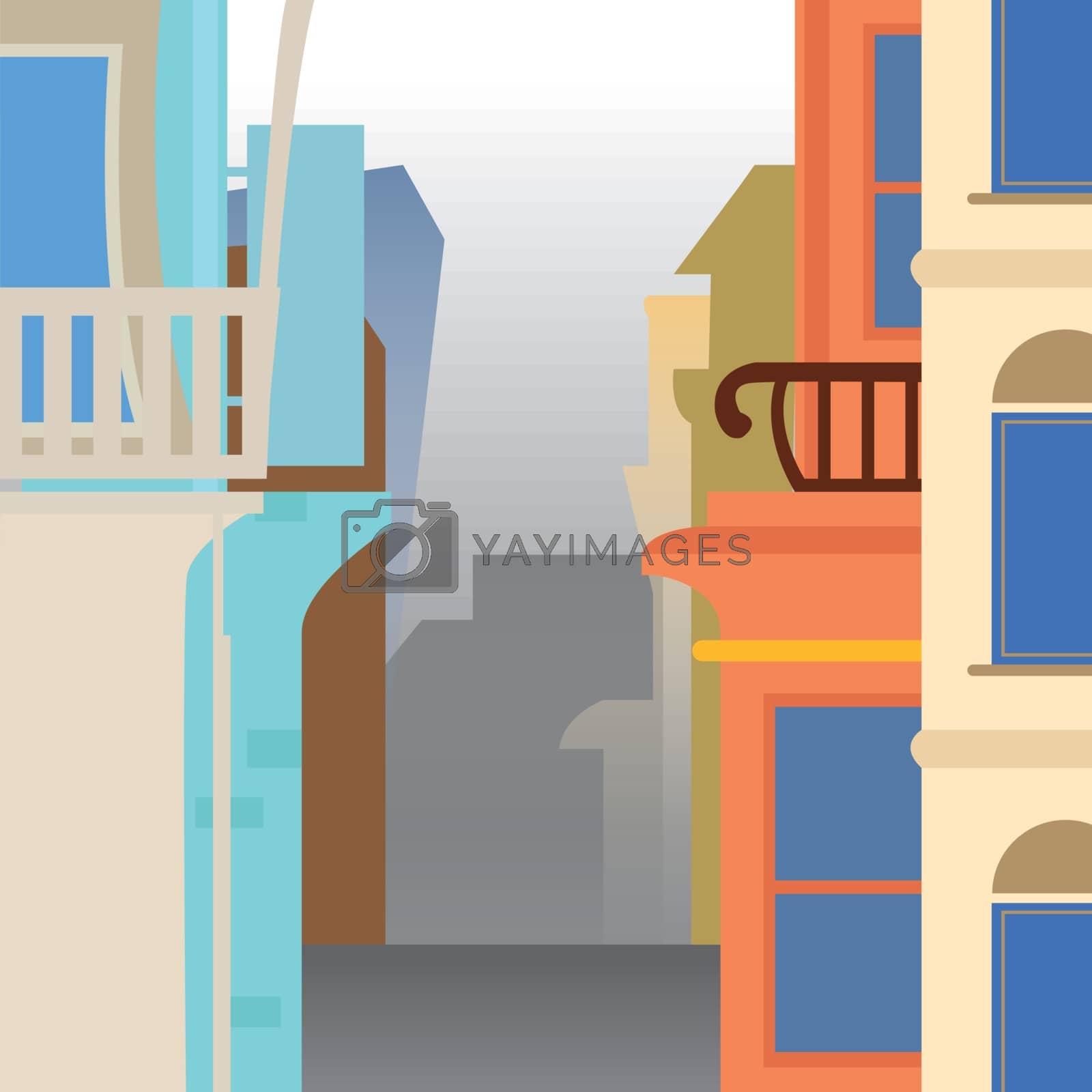 Royalty free image of city buildings by glossygirl21