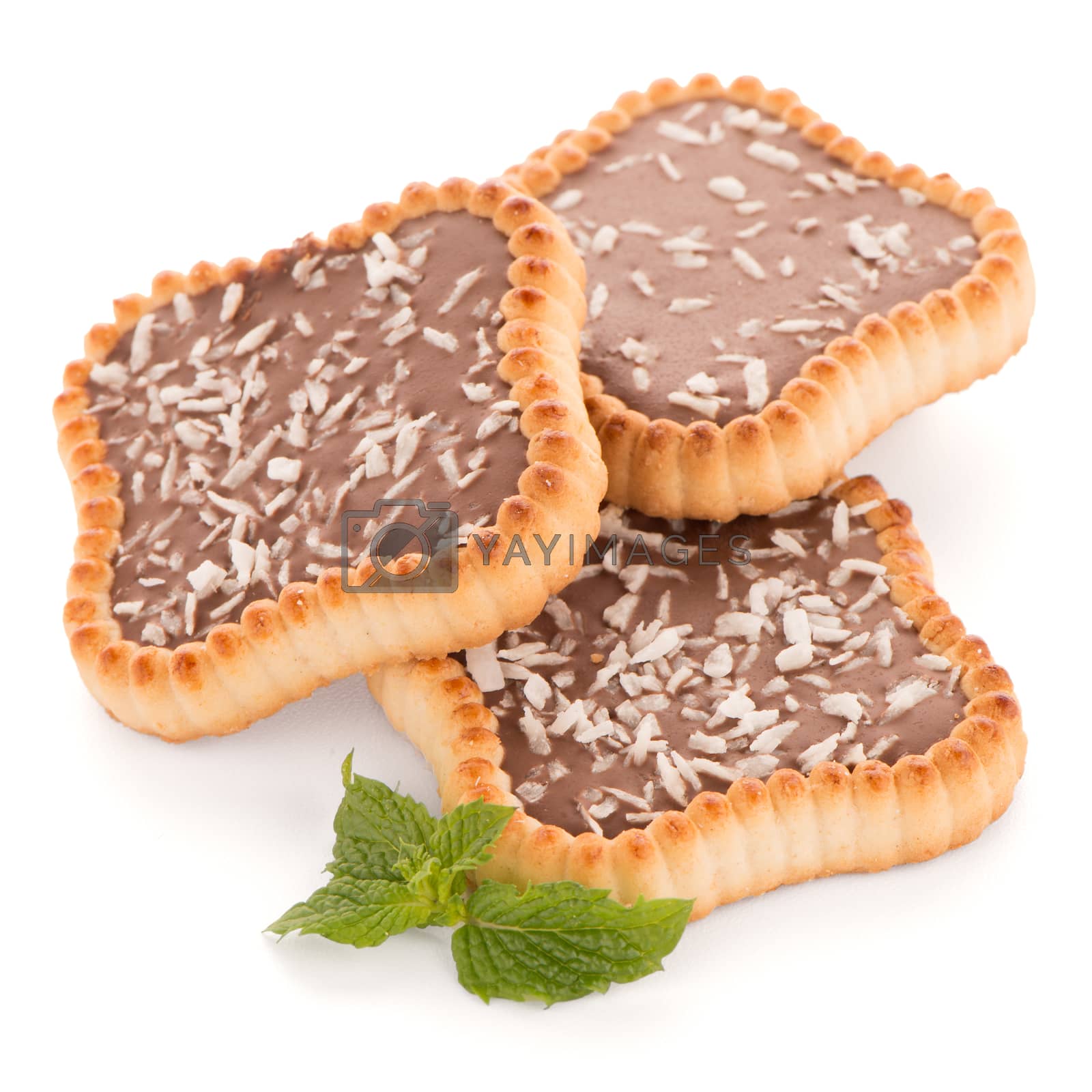 Royalty free image of Chocolate tart cookies by homydesign