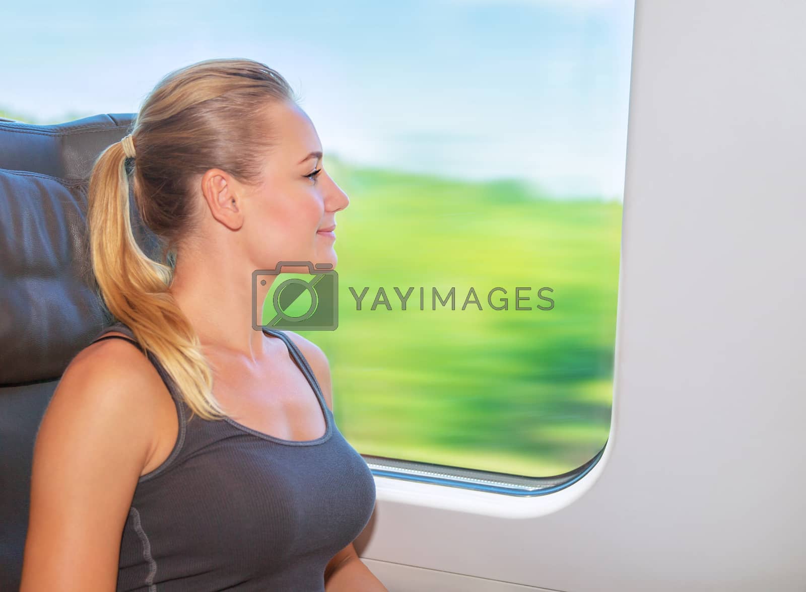 Royalty free image of Traveling on train by Anna_Omelchenko