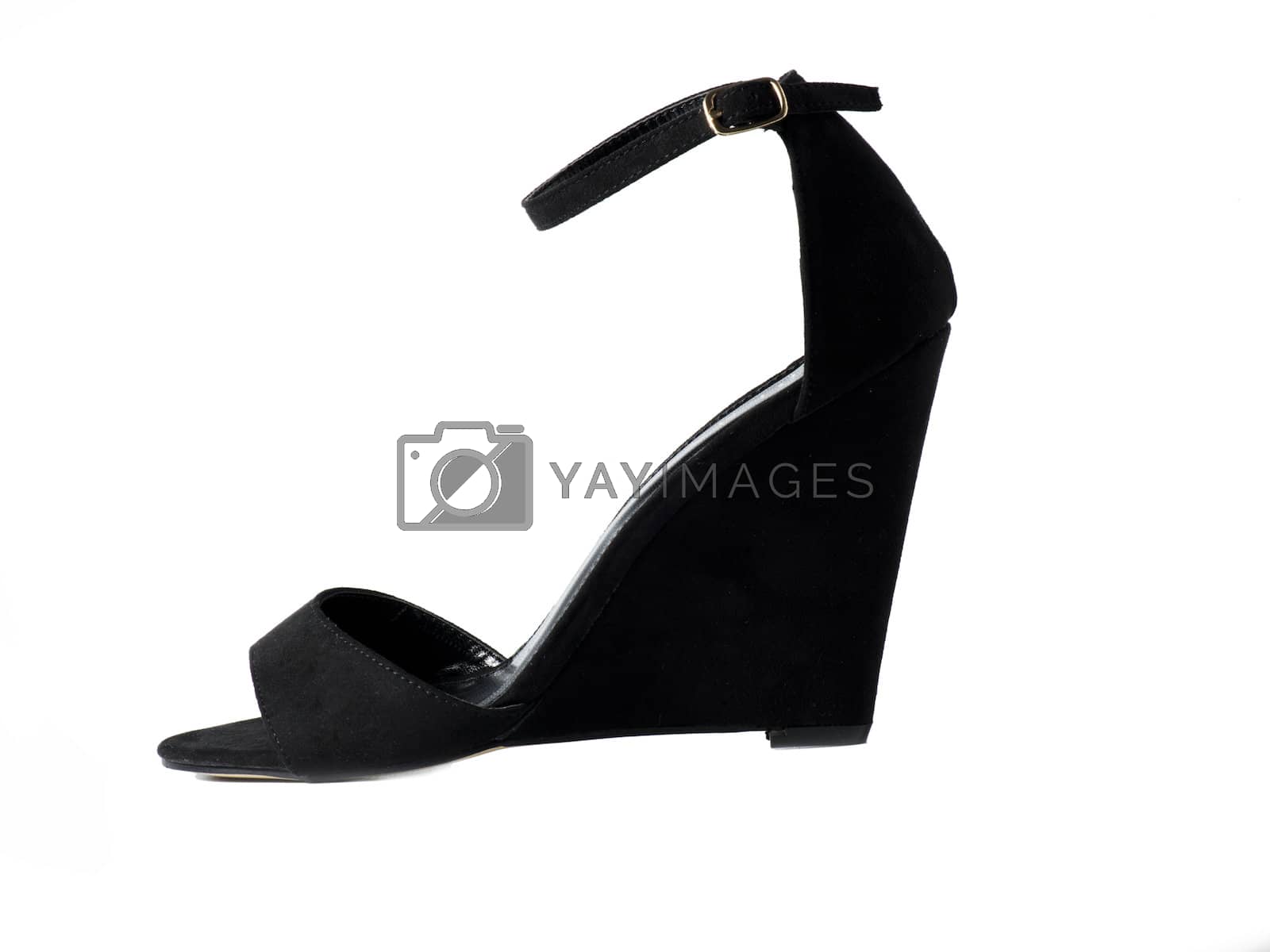 Royalty free image of Woman black shoes on white by marius_dragne
