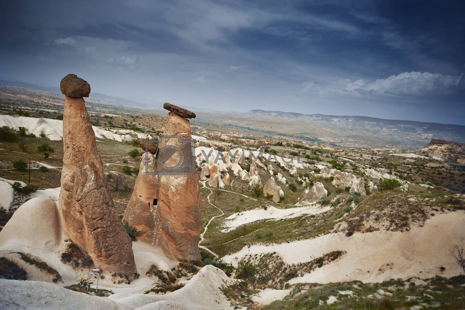 Royalty free image of Rock formations of Cappadocia by Novic