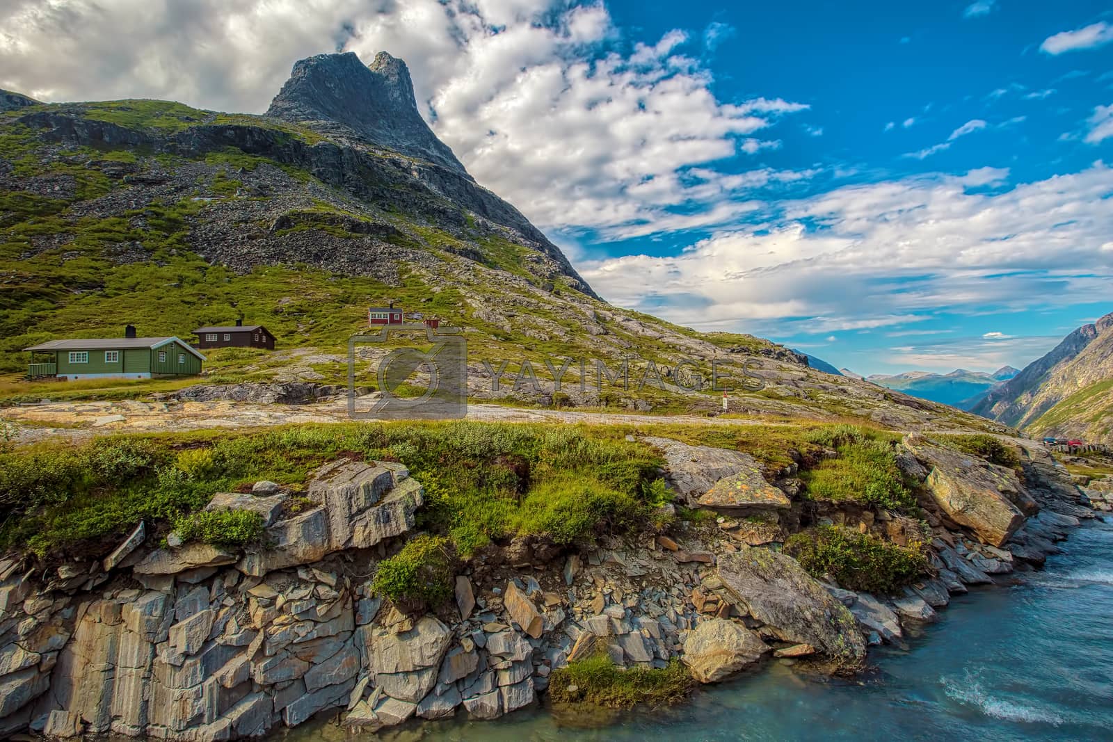 Royalty free image of Trollstigen in Norway by kjorgen
