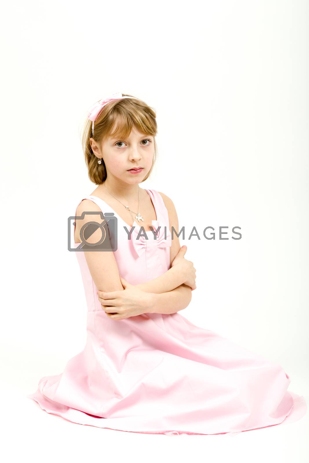 Royalty free image of Studio portrait of young beautiful girl by artush