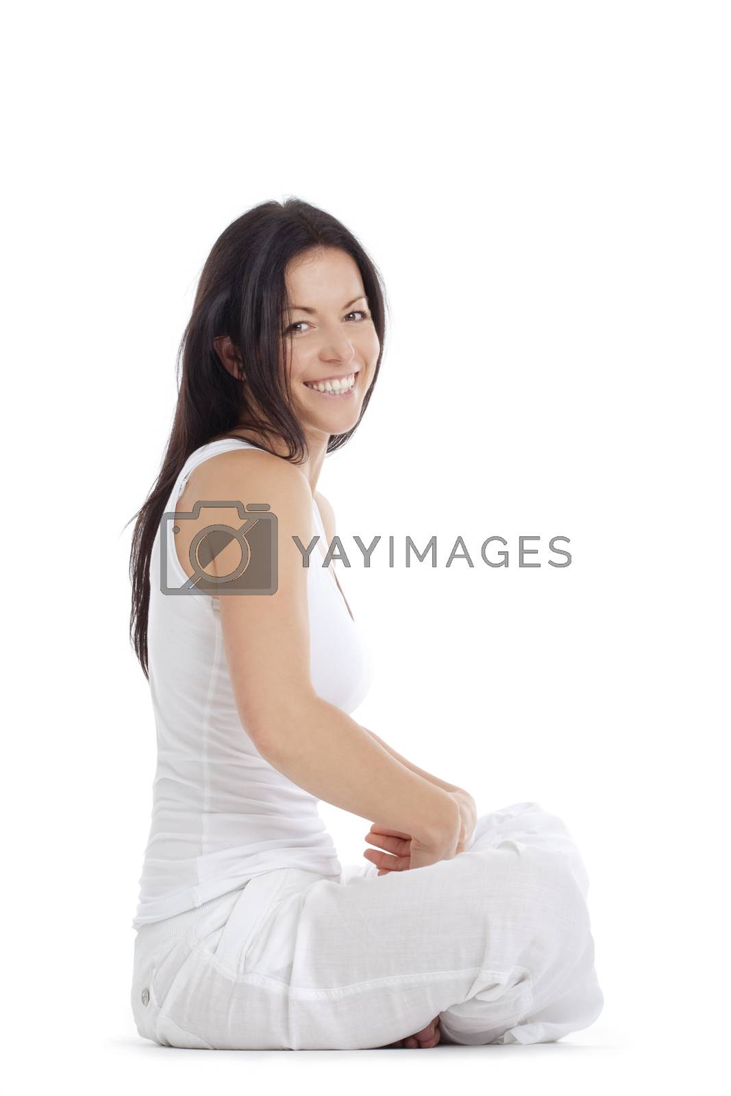 Royalty free image of woman smiling by courtyardpix