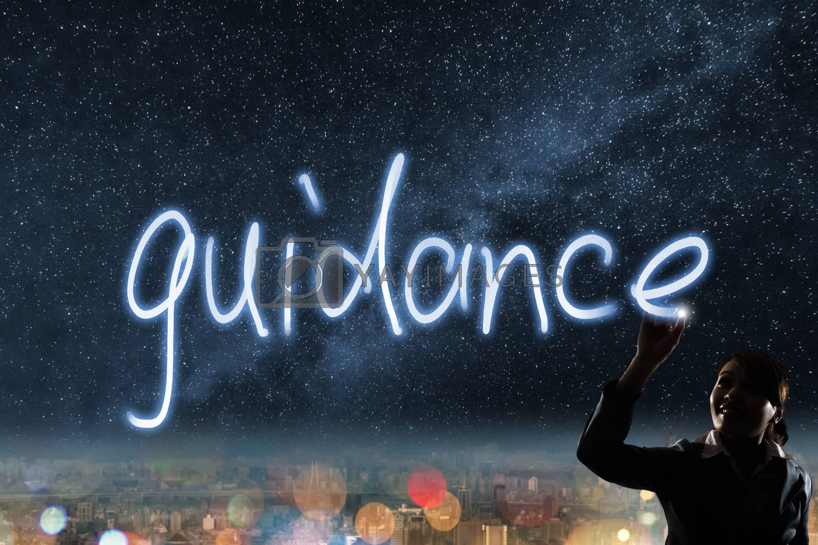Royalty free image of Concept of guidance by elwynn