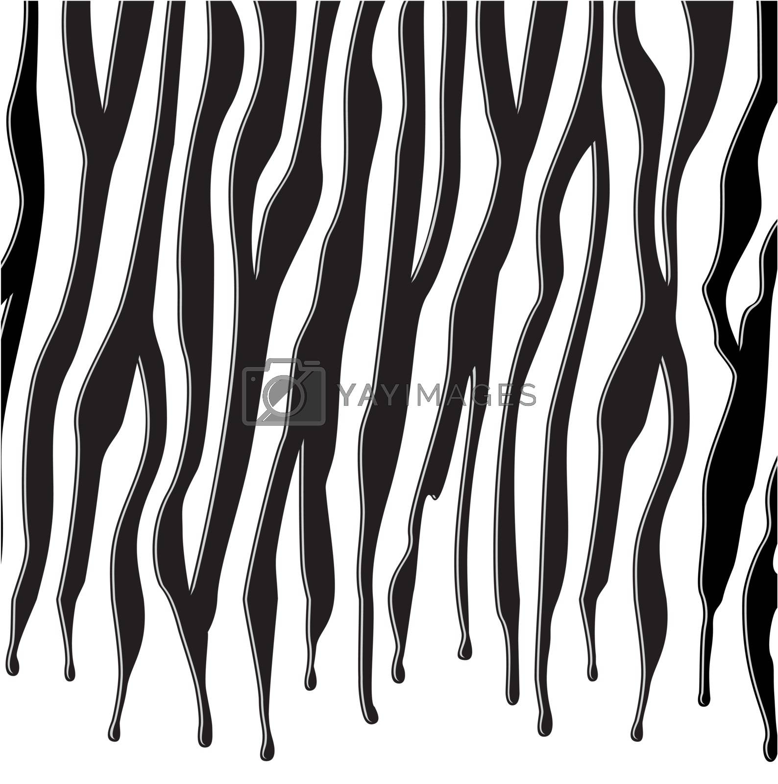Royalty free image of vector black and white skin texture of zebra by freesoulproduction
