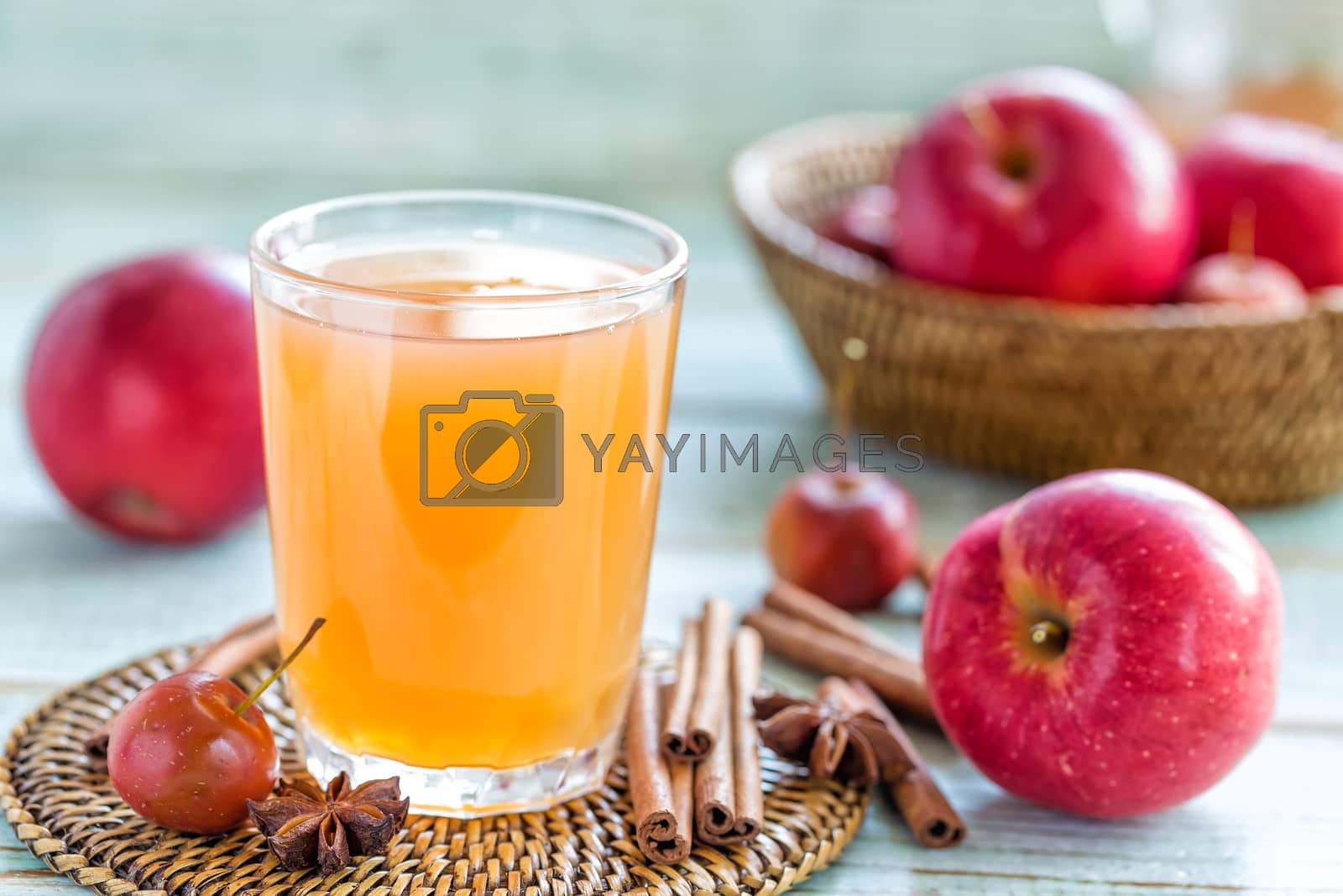 Royalty free image of Apple juice by yelenayemchuk