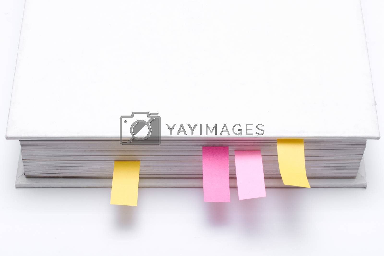 Royalty free image of Post-its on Blank White Paper by tompixel