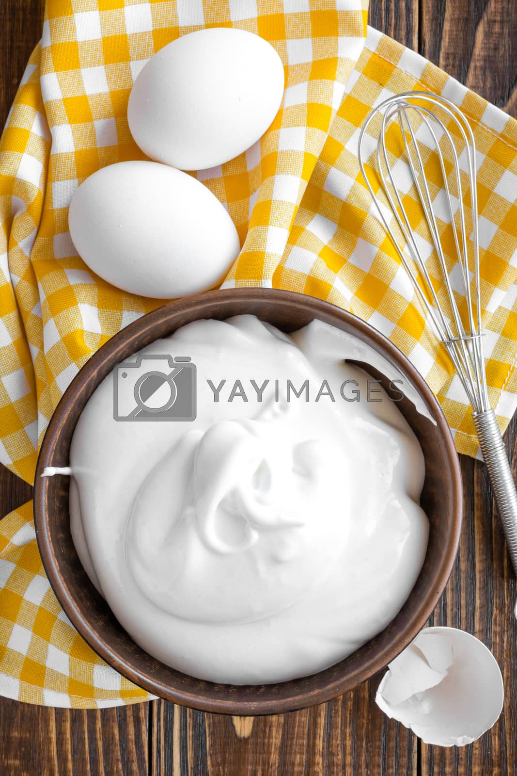 Royalty free image of Whipped eggs by yelenayemchuk