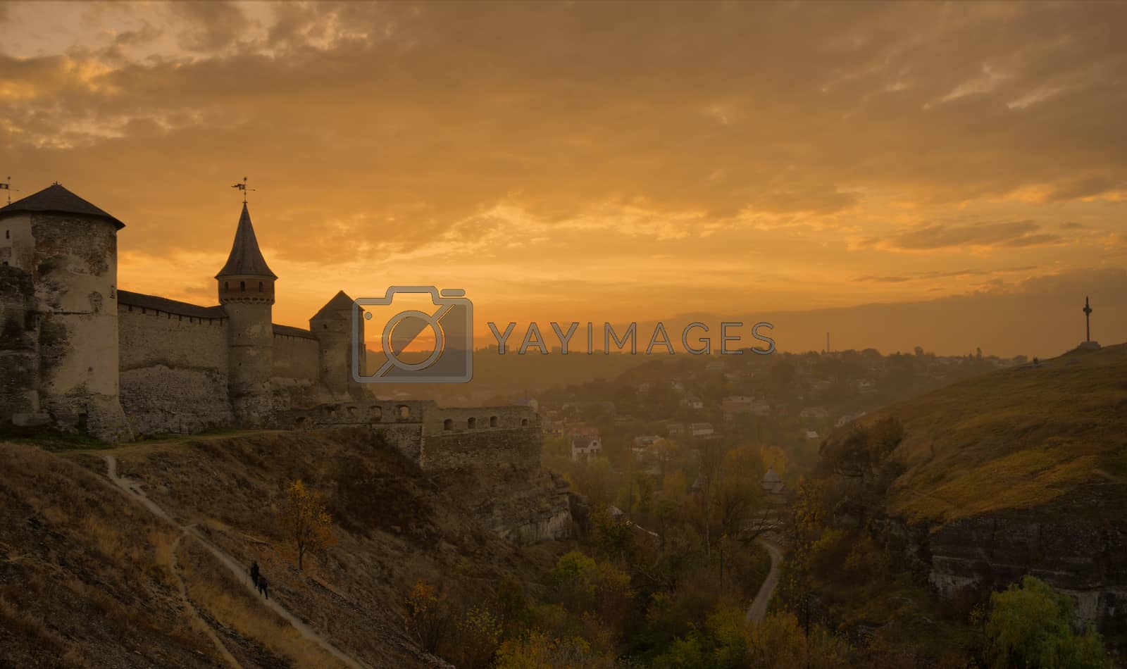 Royalty free image of Old Fortress in the Ancient City of Kamyanets-Podilsky by maxpro