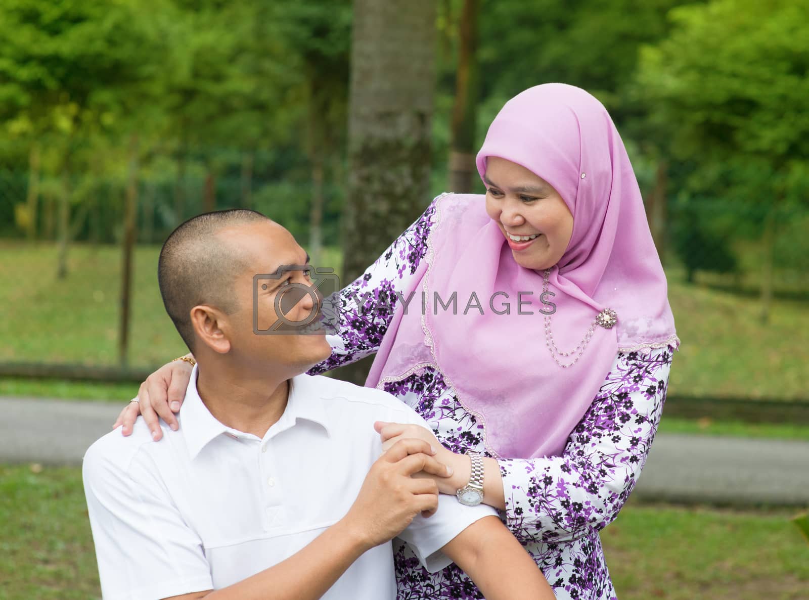 Royalty free image of Muslim couple by szefei