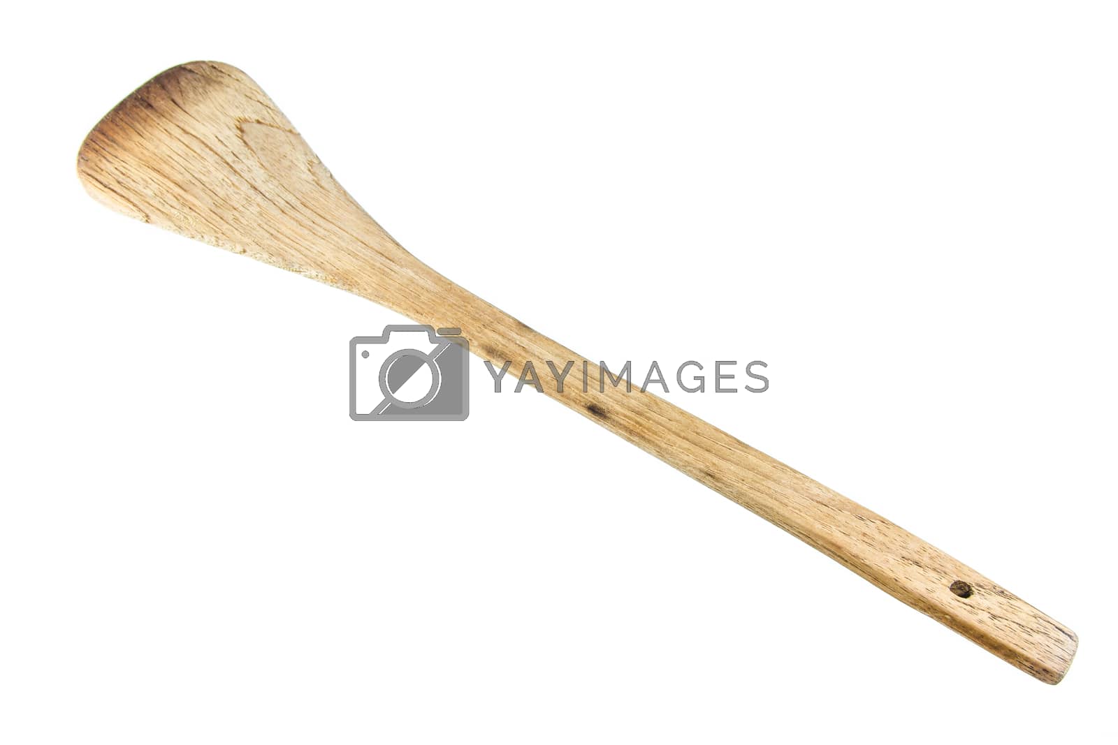 Royalty free image of wooden spade of frying pan by kasinv
