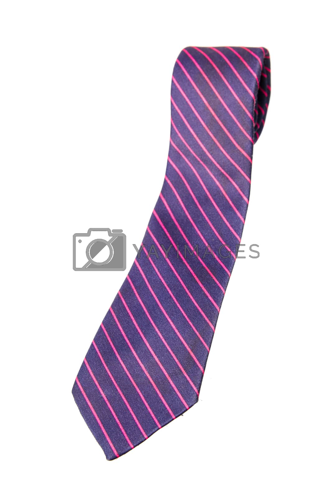 Royalty free image of blue and pink strips business neck tie by kasinv