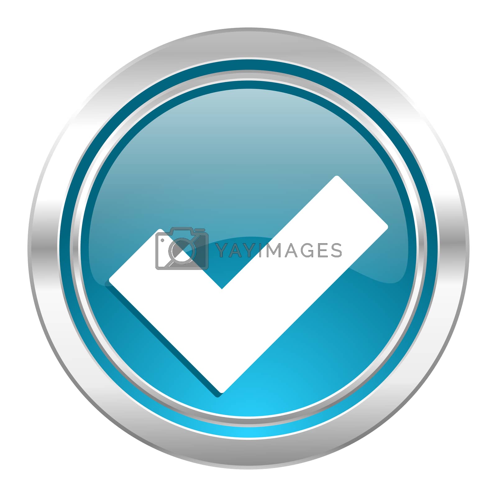 Royalty free image of accept icon, check sign by alexwhite