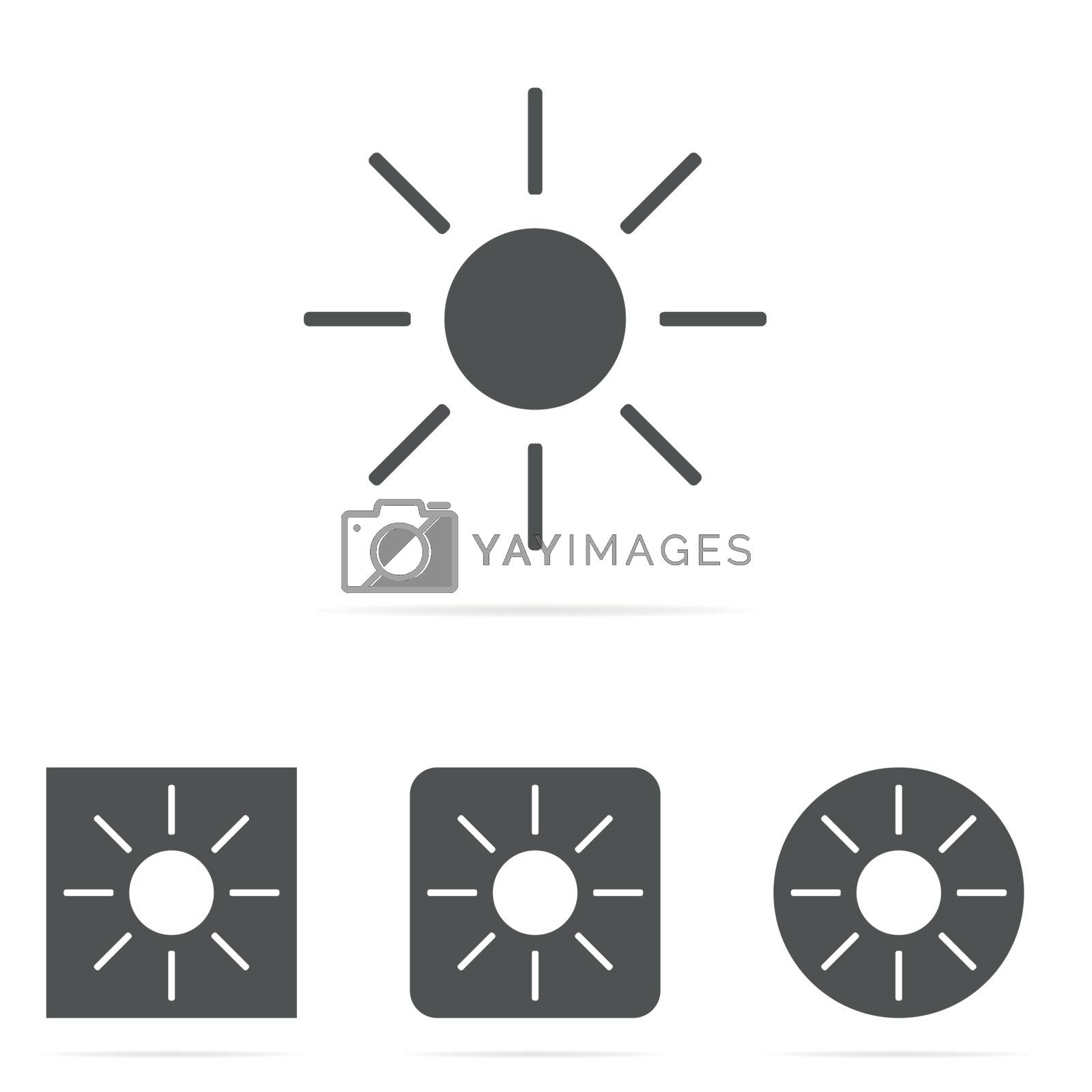 Royalty free image of Sun symbol icon by ggebl