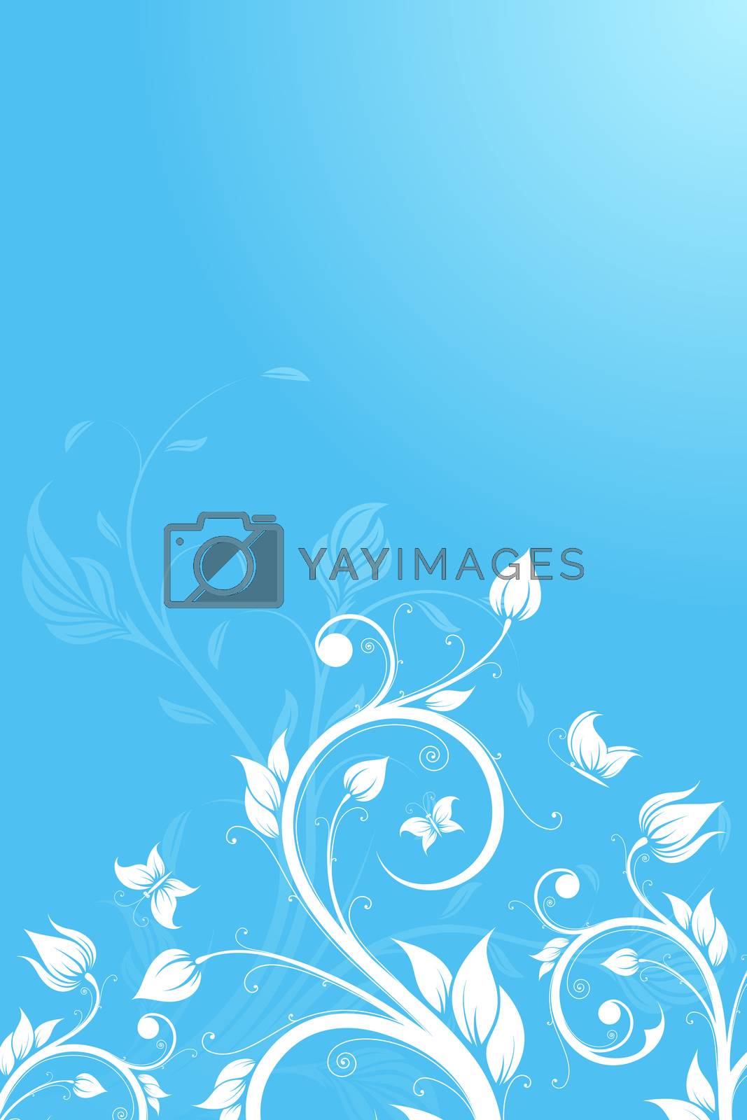 Royalty free image of Flower background. Vector illustration by WaD