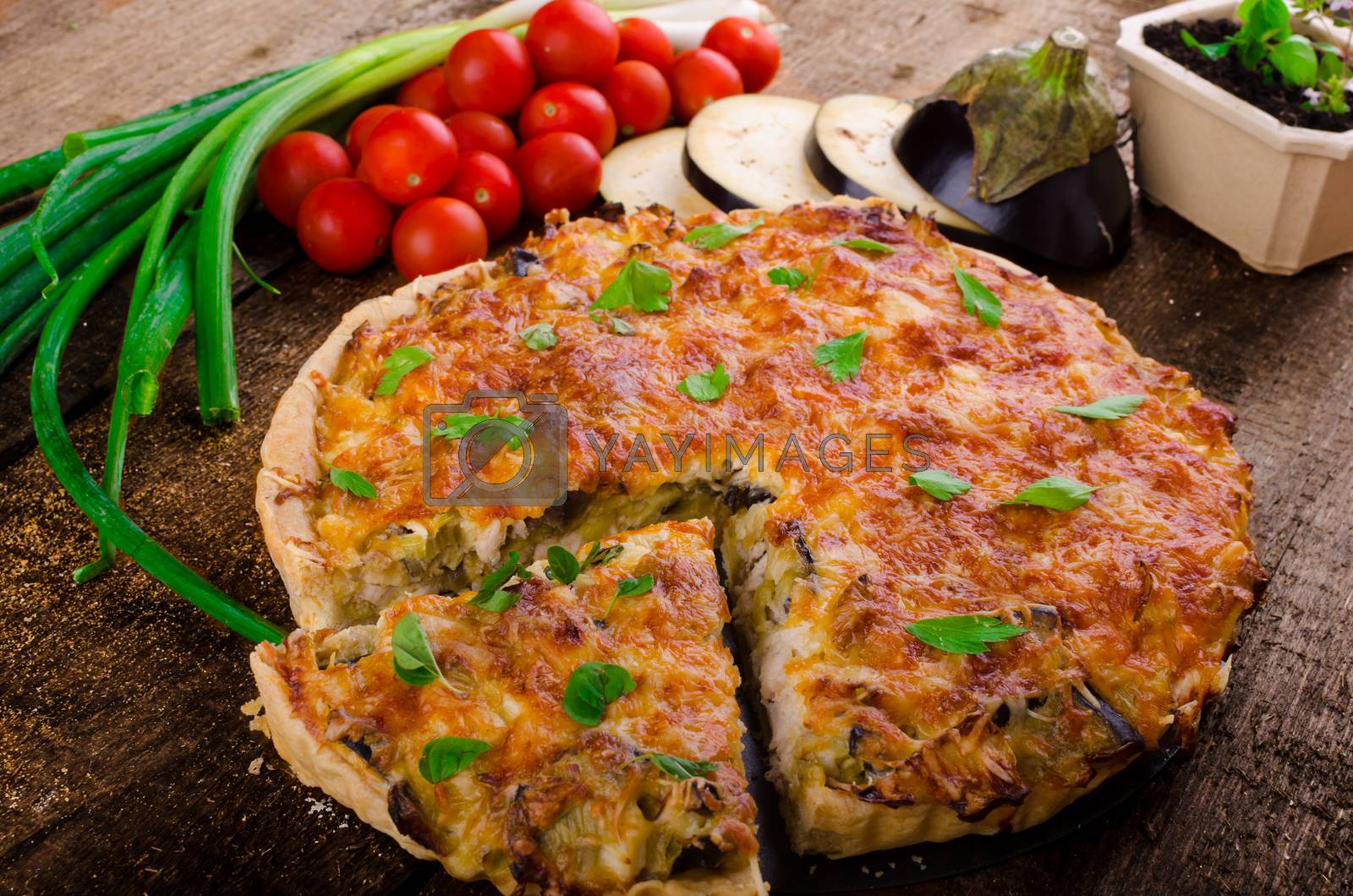 Royalty free image of French Quiche vegetarian by Peteer