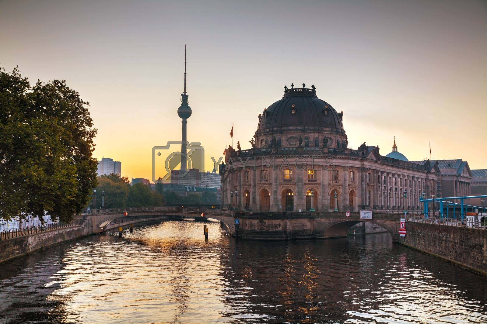Royalty free image of Berlin cityscape early in the morning by AndreyKr