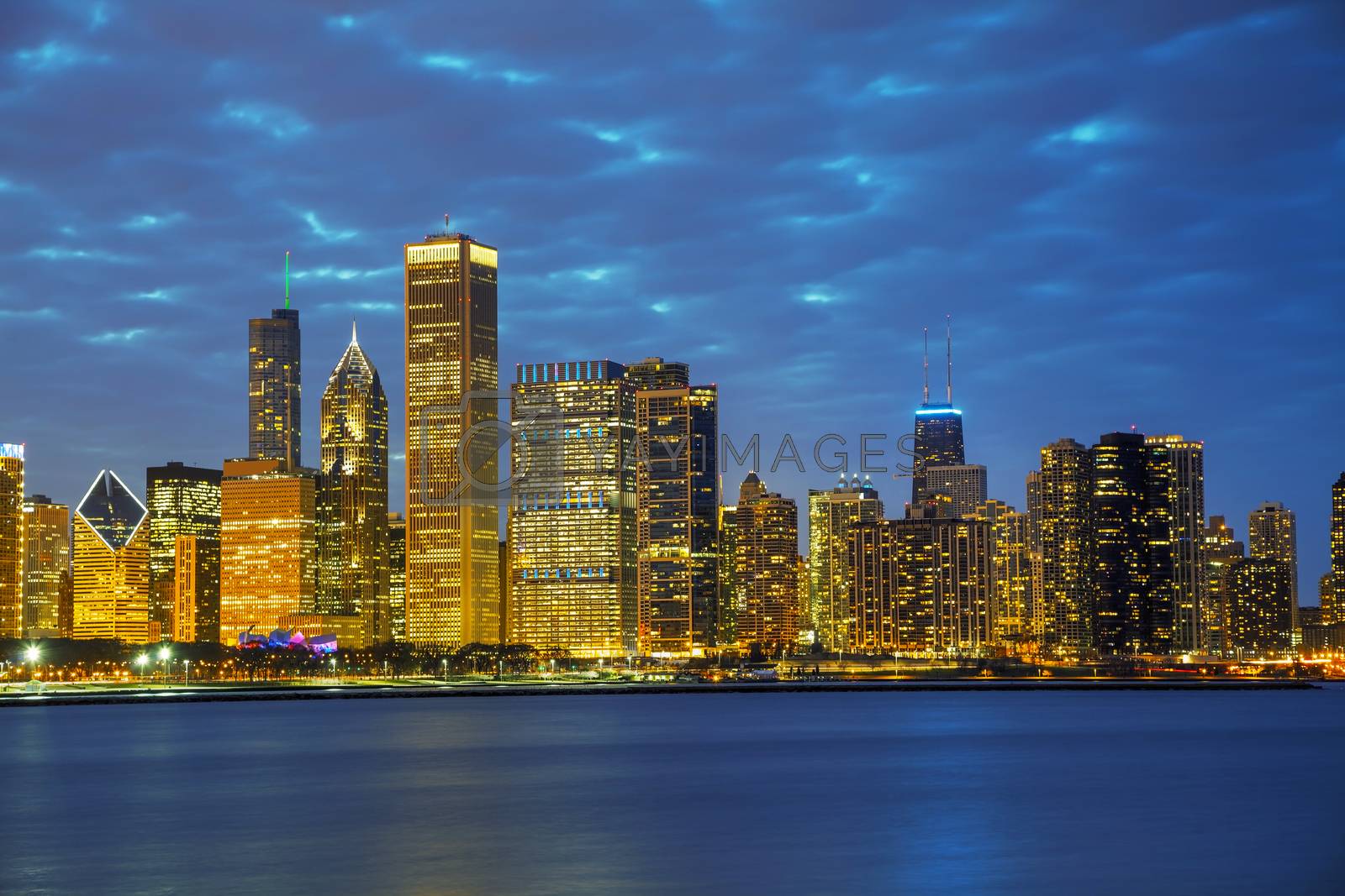 Royalty free image of Chicago downtown cityscape by AndreyKr