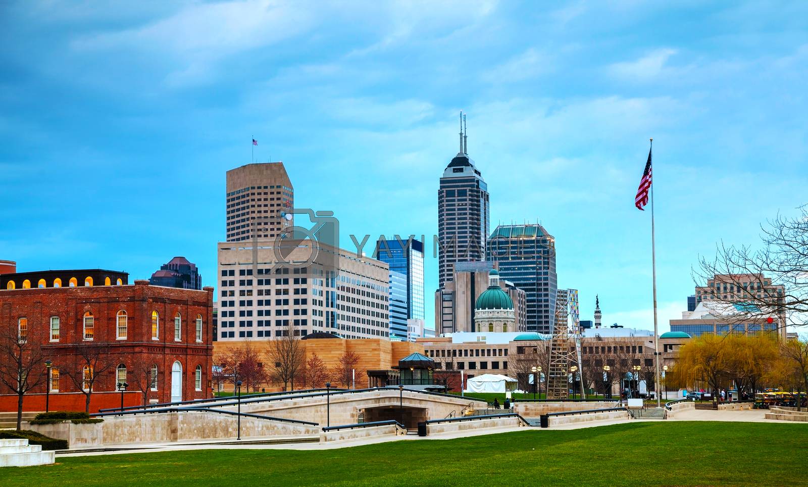 Royalty free image of Downtown of Indianapolis by AndreyKr