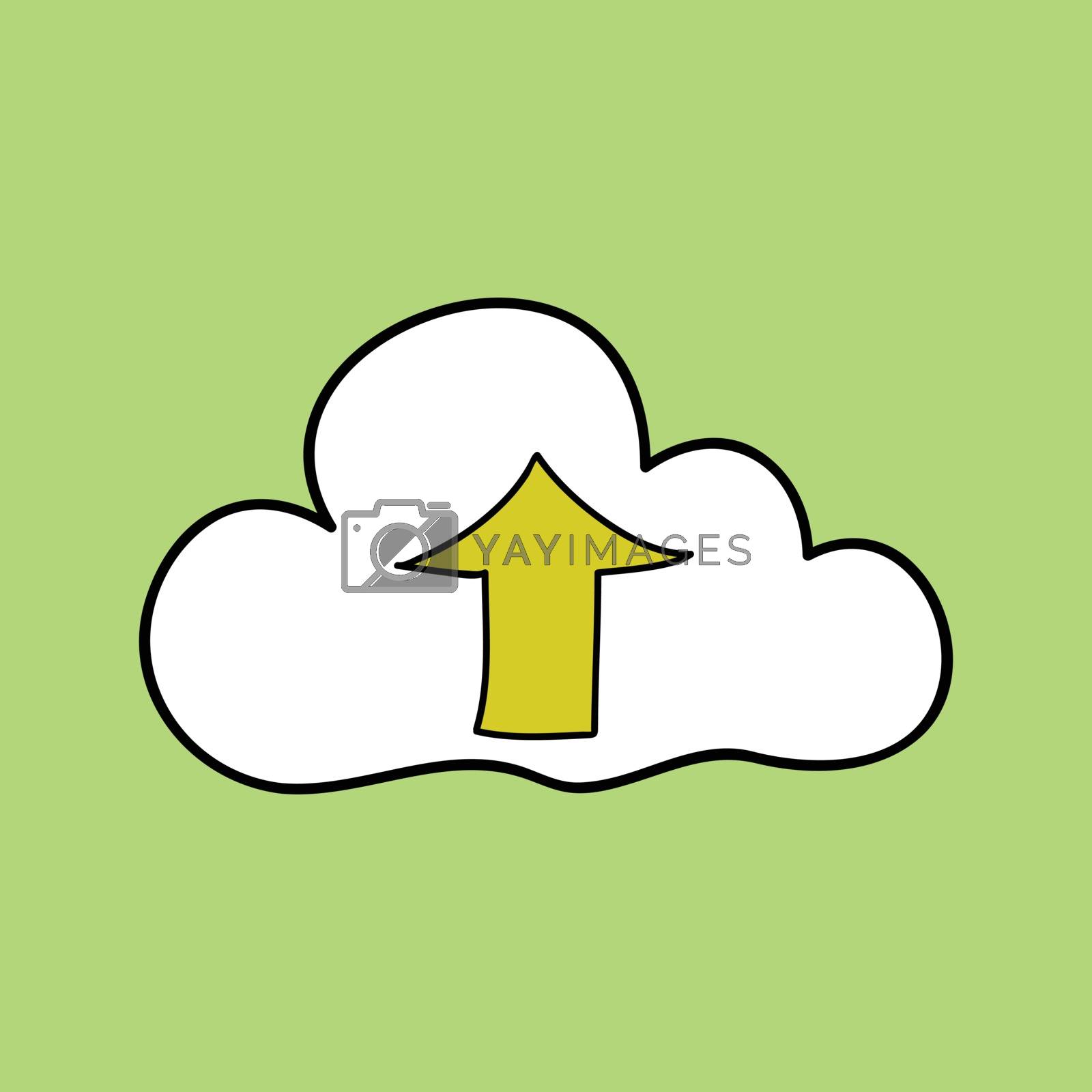 Royalty free image of Doodle style cloud computing by rinika