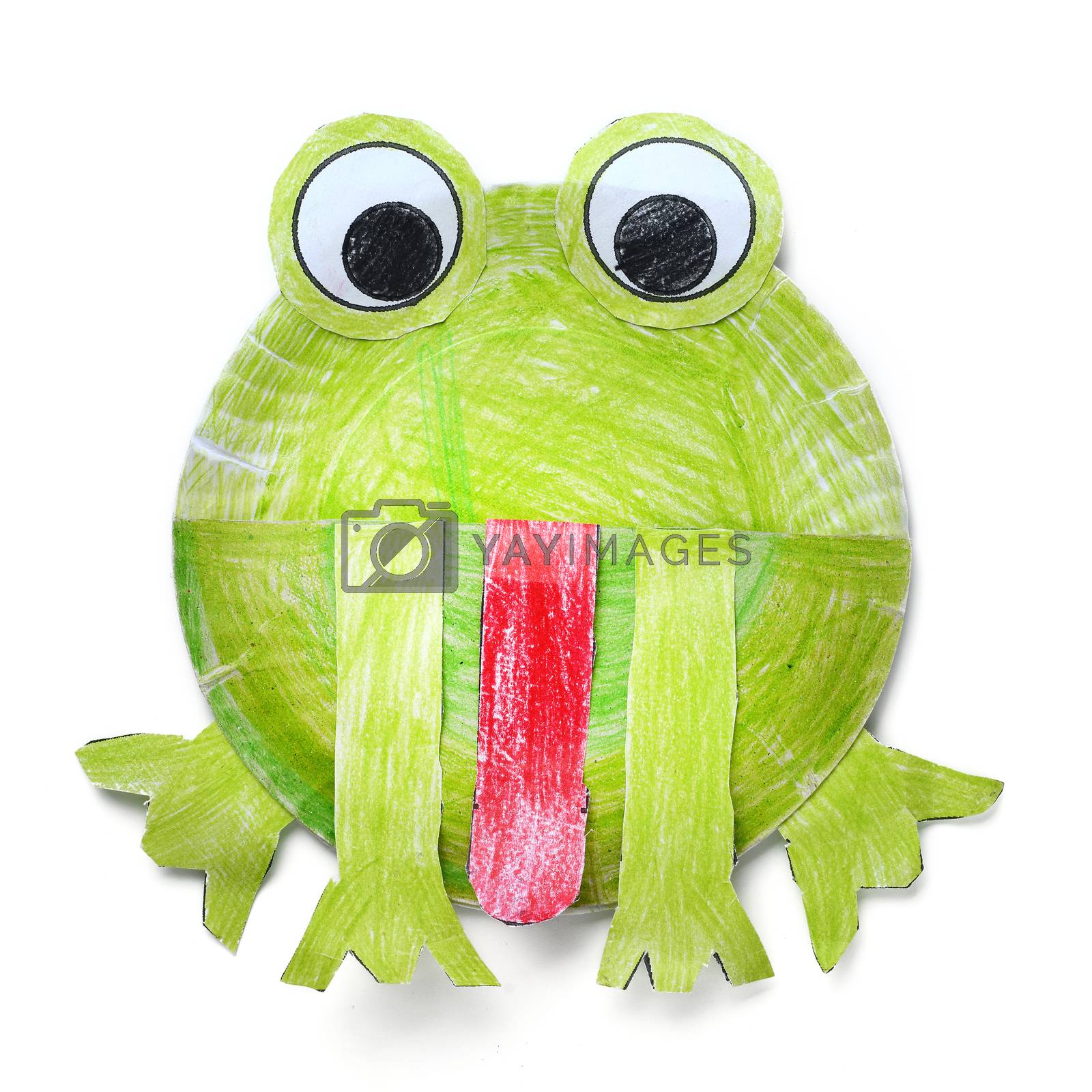 Royalty free image of paper frog by antpkr