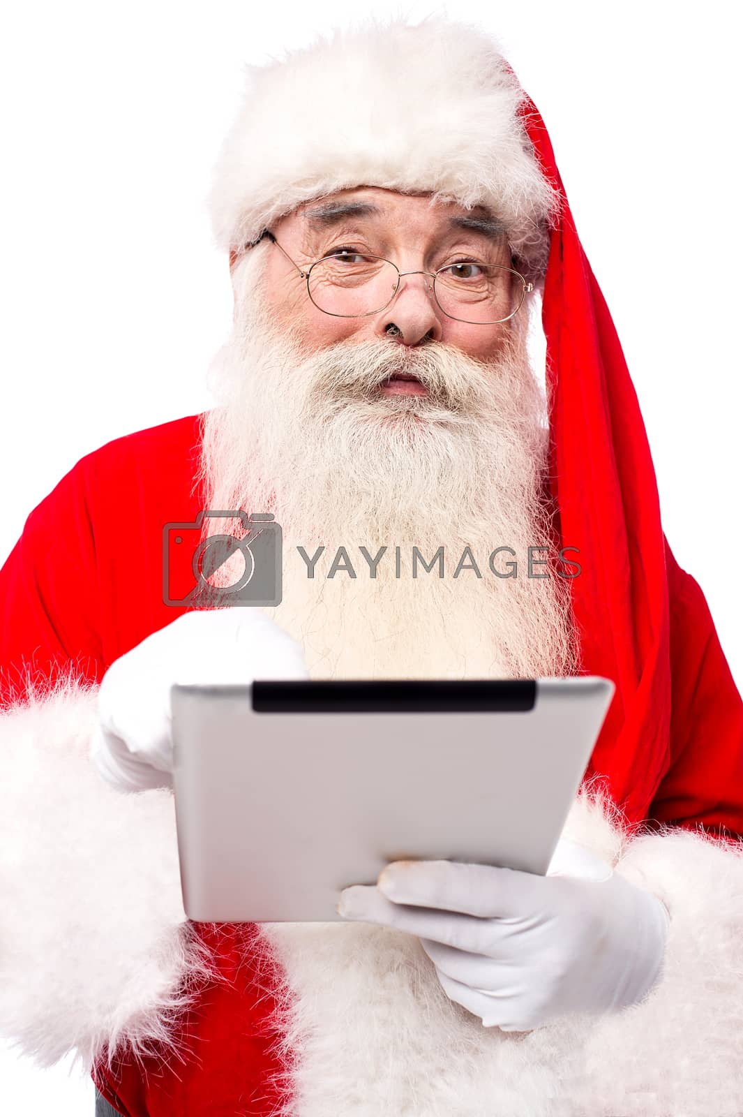 Royalty free image of Wondering, if touch pad is easy to operate. by stockyimages