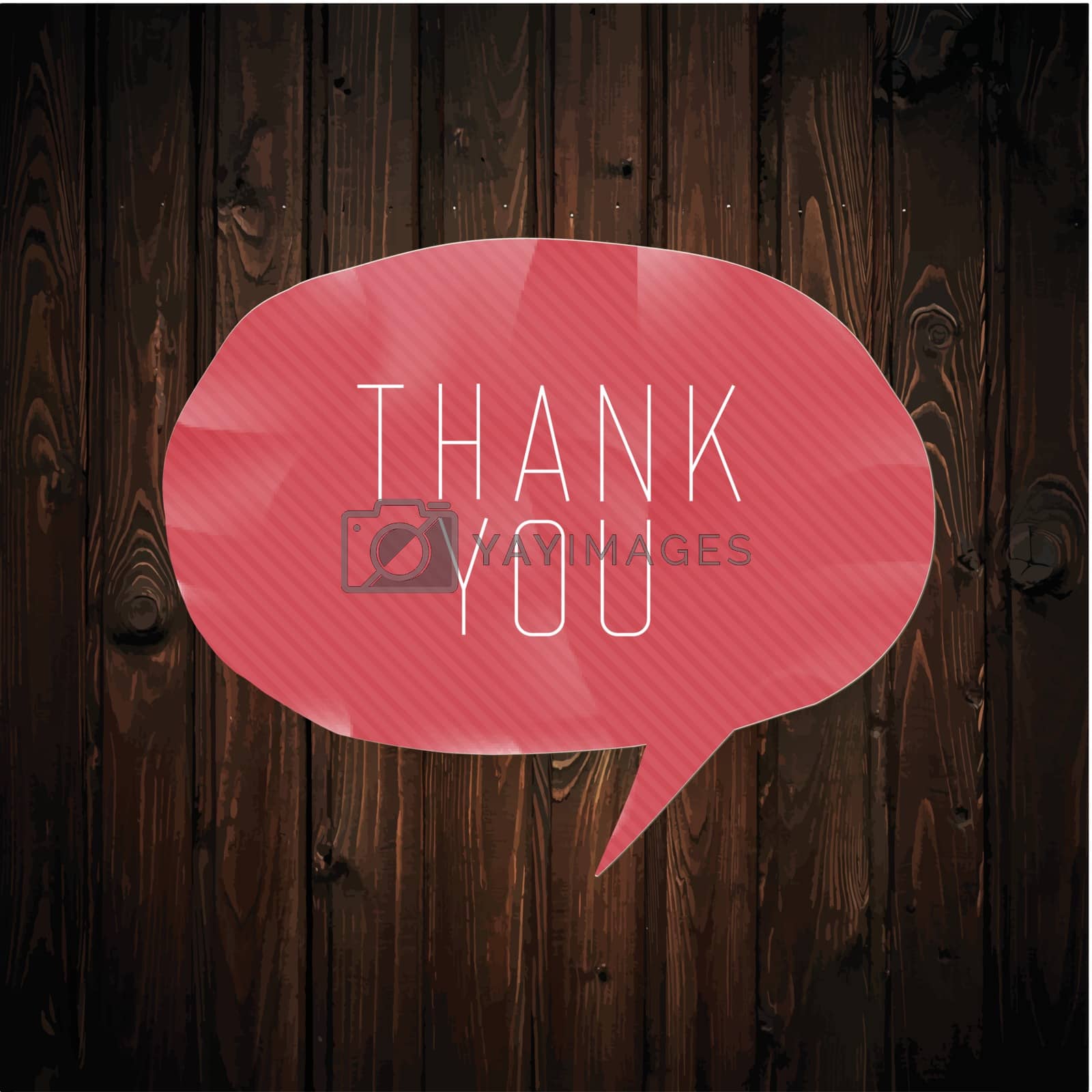 Royalty free image of Thank you card design by pashabo