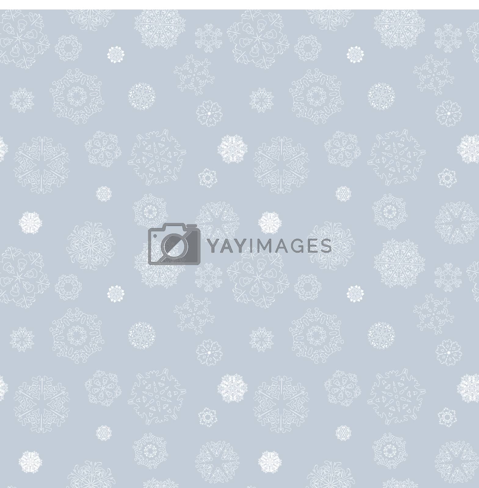 Royalty free image of Snowflakes Winter seamless texture, endless pattern by LittleCuckoo