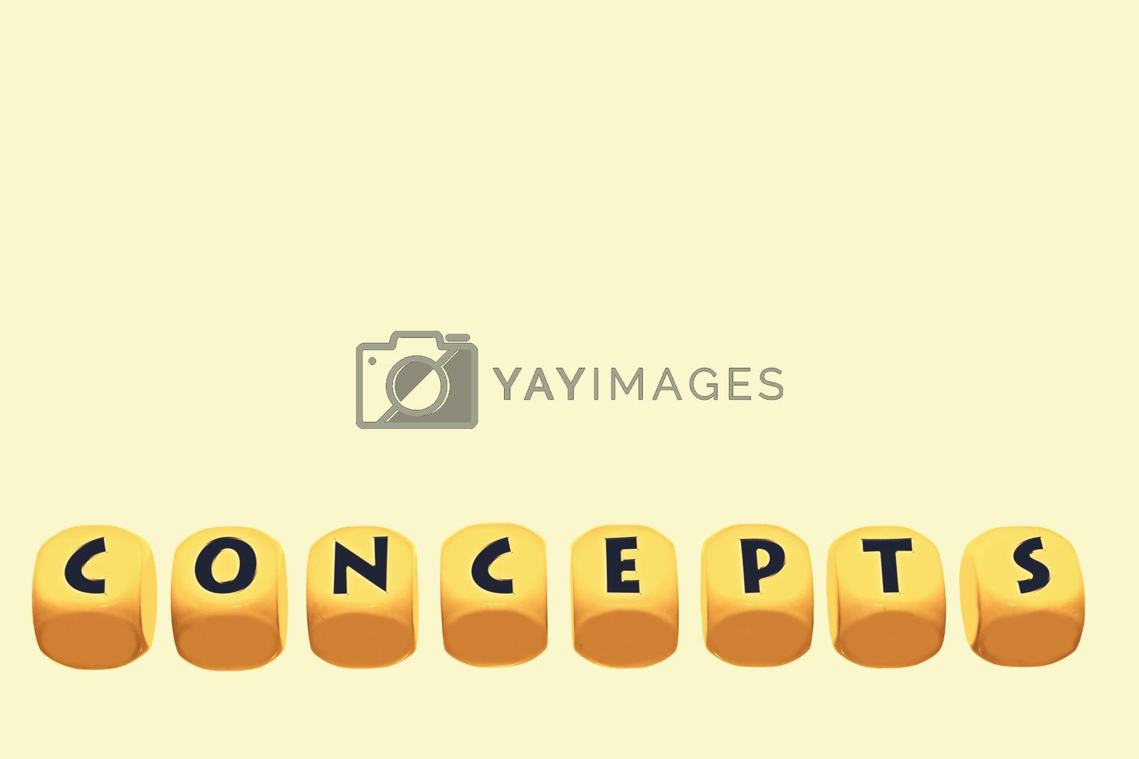 Royalty free image of word concepts on cubes by yands