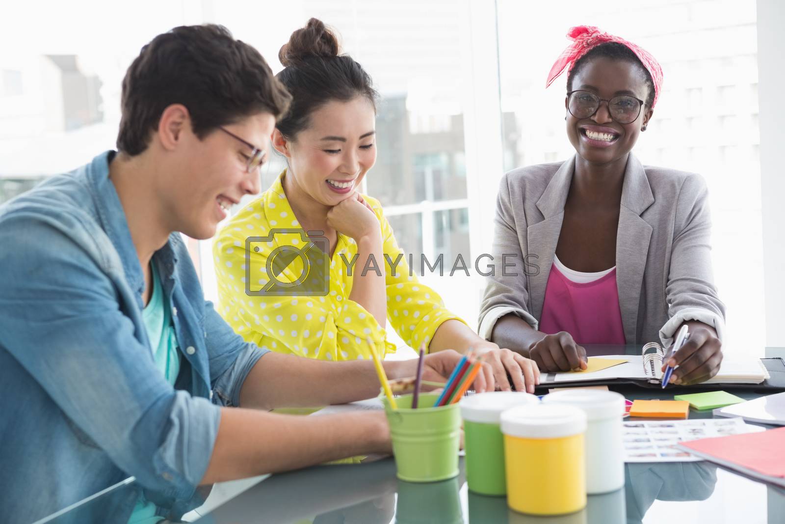 Royalty free image of Young creative team having a meeting by Wavebreakmedia