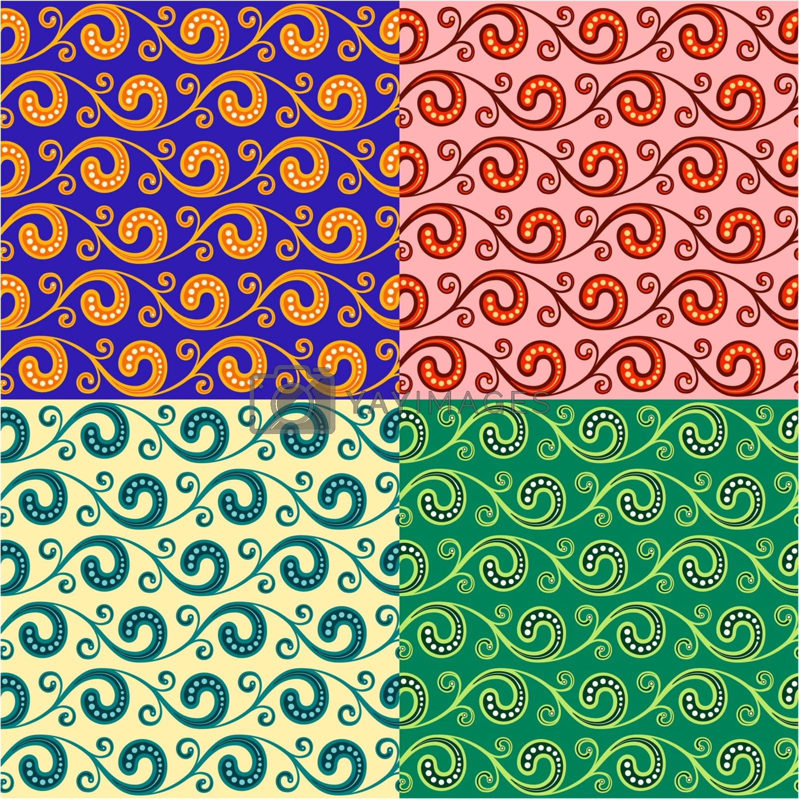 Royalty free image of swirly wave pattern by riedjal