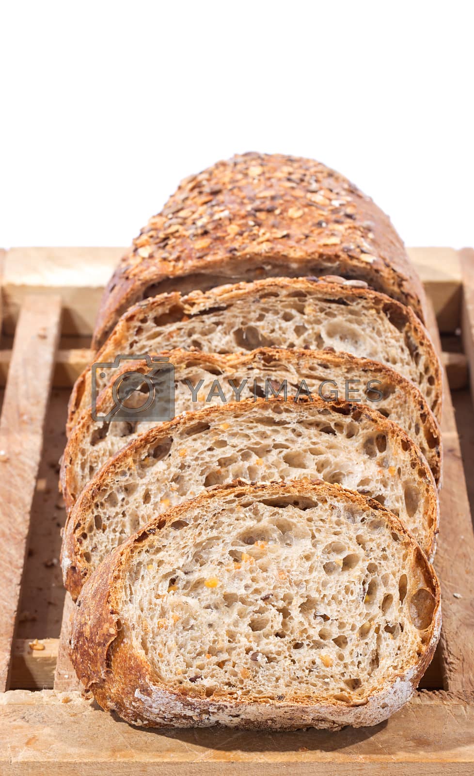 Royalty free image of Sliced Whole Grain Bread by milinz