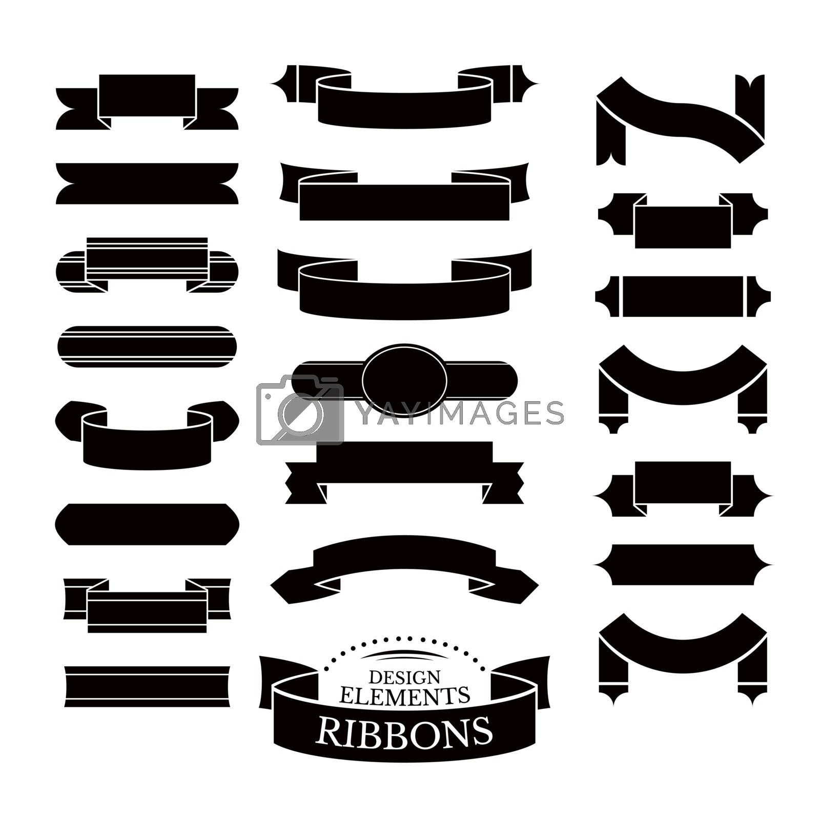 Royalty free image of Collection of different ribbons by SelenaMay