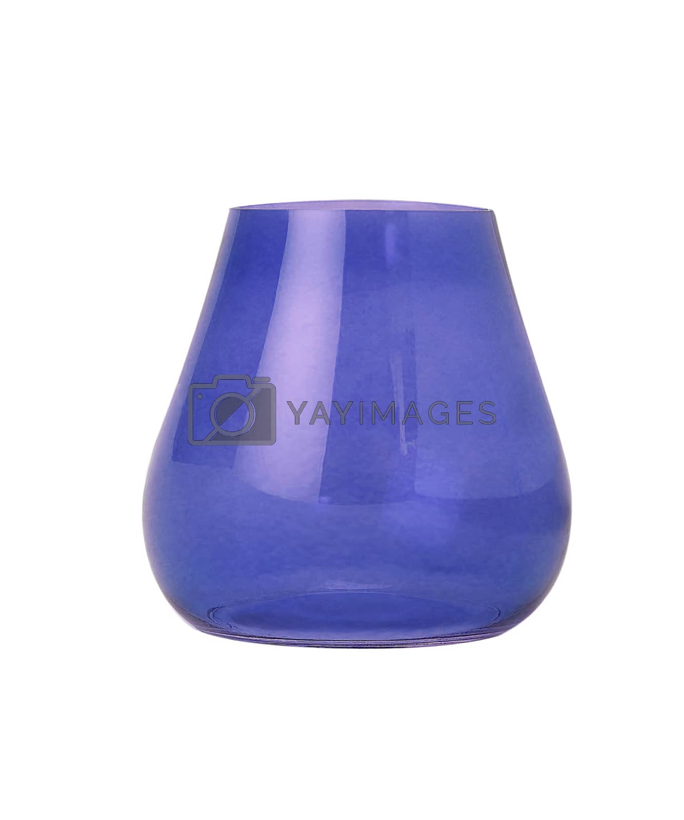 Royalty free image of Blue vase isolated on white background by ozaiachin