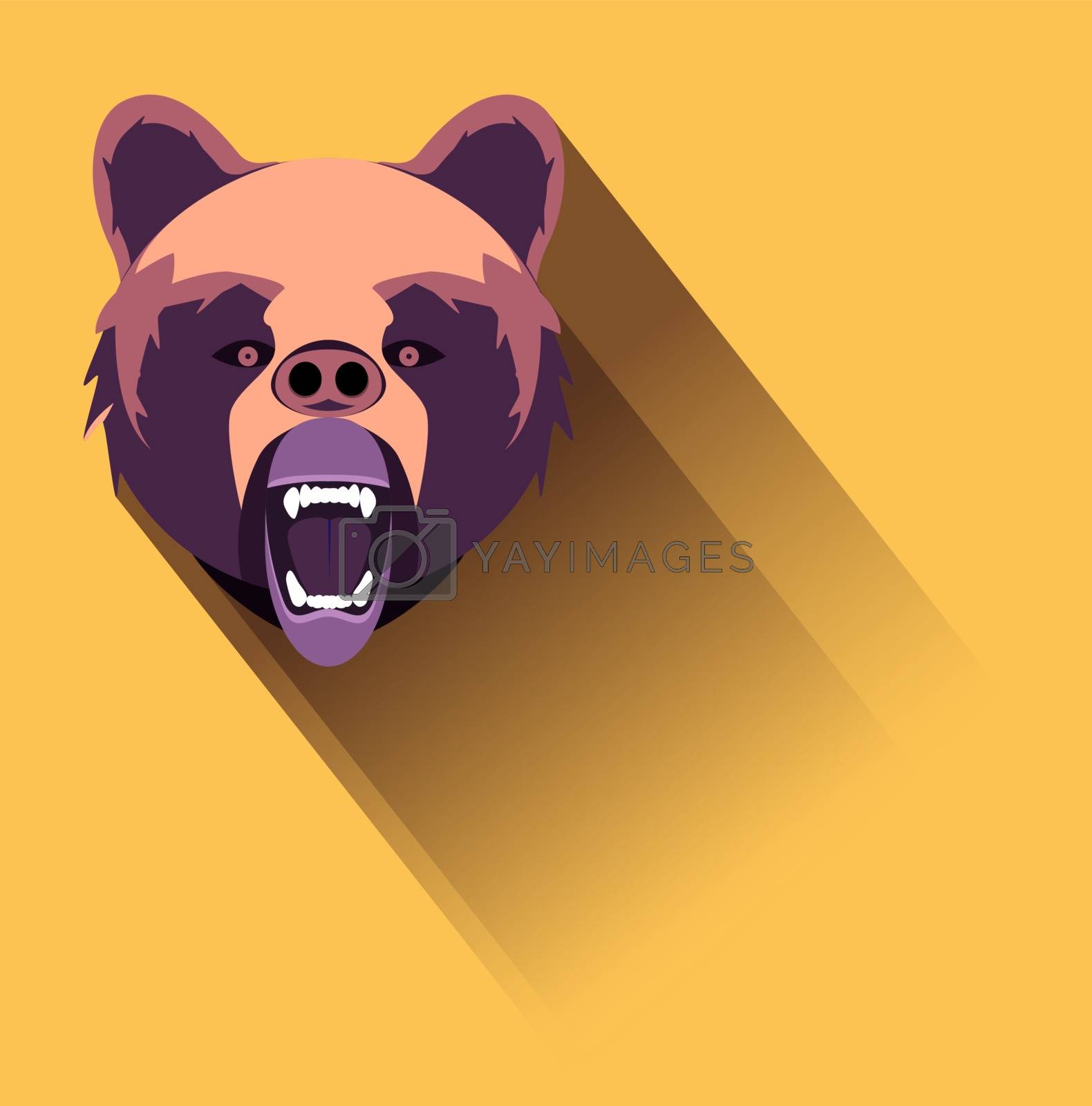 Royalty free image of angry bear by kovacevic